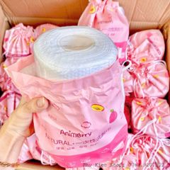 Set 2 Cuộn Khăn Mặt Cuộn Animerry Dùng 1 Lần – Khăn Lau Khô Lau Ướt Tẩy Trang Thiết Kế Túi Rút Tiện Lợi