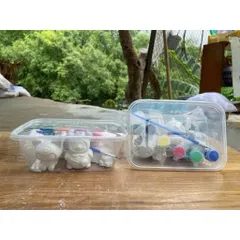 bộ tô tượng cho bé – set 10 tượng thạch cao kèm màu và bút vẽ sáng tạo