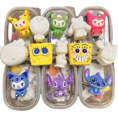 bộ tô tượng cho bé – set 10 tượng thạch cao kèm màu và bút vẽ sáng tạo