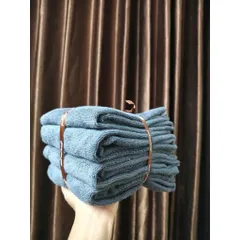 set 4 khăn cotton mềm mại thấm hút tốt 35x80cm giao màu ngẫu nhiên