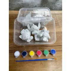bộ tô tượng cho bé – set 10 tượng thạch cao kèm màu và bút vẽ sáng tạo