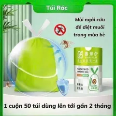 túi đựng rác ngải cứu – khử mùi hiệu quả, hạn chế côn trùng, thân thiện môi trường