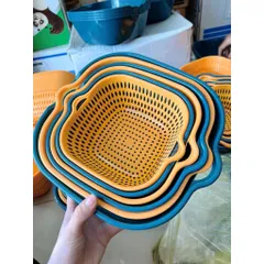 set 6 món rổ chậu nhựa đa năng – đủ size từ nhỏ đến lớn cho mọi gia đình