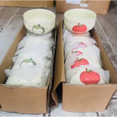 set 4 bát sứ trái cây họa tiết dễ thương giao mẫu ngẫu nhiên