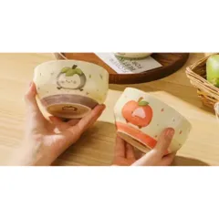 set 4 bát sứ trái cây họa tiết dễ thương giao mẫu ngẫu nhiên