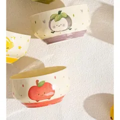 set 4 bát sứ trái cây họa tiết dễ thương giao mẫu ngẫu nhiên