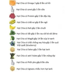 hạt chia dinh dưỡng – bổ sung chất xơ, tiện lợi cho chế độ ăn healthy