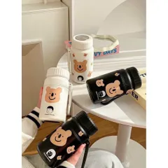 🐻 Bình giữ nhiệt hình gấu siêu dễ thương – vừa xinh vừa tiện dung tích 1000ml có quay xách  🐻