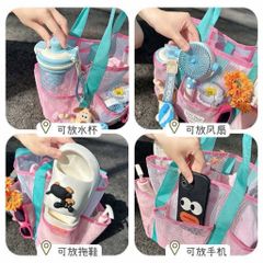 Túi lưới đi biển size lớn , xinh xắn , tiện lợi ,cá tính cho các nàng.( không kèm móc khoá)