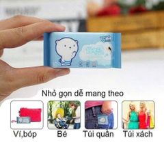 Set 8 Gói Giấy Ướt Mini – Khăn Giấy Ướt Bỏ Túi Siêu Tiện Lợi Cho Bé Và Gia Đình