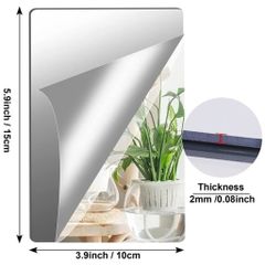 Gương Dán Tường chữ nhật Toàn Thân – Nhẹ, Bền, Dễ Lắp Đặt