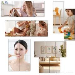 Gương Dán Tường chữ nhật Toàn Thân – Nhẹ, Bền, Dễ Lắp Đặt