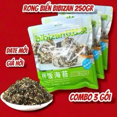 🍙 [COMBO 3 GÓI] Rong Biển Rắc Cơm Bibizan - Giòn Tan, Đậm Vị, Tiện Lợi Cho Bé & Cả Gia Đình