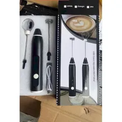 Máy Tạo Bọt Cafe Mini 3 Tốc Độ – Máy Đánh Trứng Cầm Tay Không Dây Cao Cấp, Có 2 Đầu Que Đổi Tiện Lợi