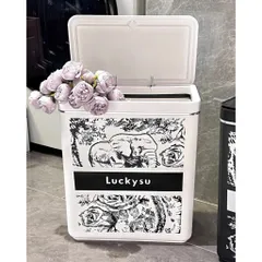 Thùng Rác 10L Nắp Ấn Cao Cấp – Thùng Rác Decor Phòng Ngủ, Phòng Khách, Nhà Bếp