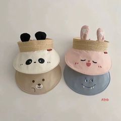 🐻🐰 MŨ CHỐNG NẮNG TRẺ EM HOẠT HÌNH SIÊU CUTE – CHE NẮNG HIỆU QUẢ CHO BÉ 🌞