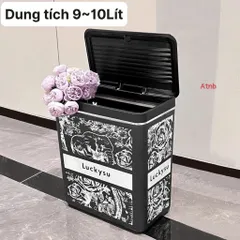 Thùng Rác 10L Nắp Ấn Cao Cấp – Thùng Rác Decor Phòng Ngủ, Phòng Khách, Nhà Bếp