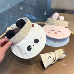 🐻🐰 MŨ CHỐNG NẮNG TRẺ EM HOẠT HÌNH SIÊU CUTE – CHE NẮNG HIỆU QUẢ CHO BÉ 🌞