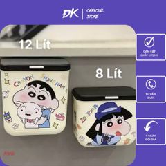 Thùng Rác Treo Tủ Bếp Thông Minh Shin Cậu Bé Bút Chì - Nắp Đậy Kín, Chống Mùi, Tiết Kiệm Không Gian