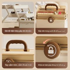 Hộp đựng thuốc 3 tầng tiện lợi – gọn gàng, an toàn cho cả gia đình