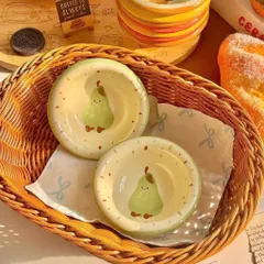 Set 4 Bát Sứ Chấm Nước Chấm Hoạ Tiết Trái Cây Dễ Thương – Chén Nước Mắm Mini Trang Trí Bàn Ăn