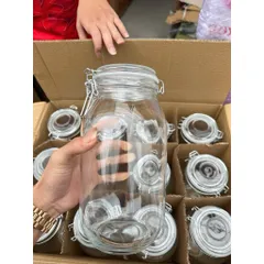 🫙 Bình Thủy Tinh Nắp Gài 2L –Ngâm hoa quả - Bảo Quản Thực Phẩm An Toàn, Tiện Lợi
