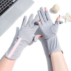 Găng tay chống nắng băng lụa cao cấp – chống tia UV, đeo mát tay cả ngày