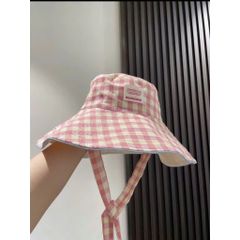👒 MŨ BUCKET VÀNH RỘNG HỌA TIẾT CARO - CỰC XINH CÙNG DÂY THẮT NƠ CÁ TÍNH