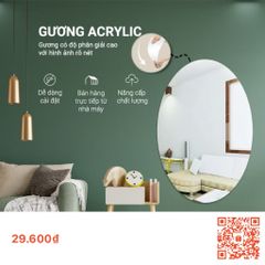 🪞 Gương Bâgu Dục Dán Tường – Nhẹ, Bền, Sang Trọng Cho Mọi Không Gian
