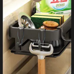 Kệ Để Đồ Nhà Bếp Inox Sơn Tĩnh Điện – Kệ Gác Bồn Rửa Bát Thông Minh Có Khay Hứng Nước