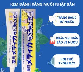 Kem đánh răng muối Sunstar Nhật Bản - Khử mùi hôi miệng, bảo vệ nướu, ngăn ngừa viêm nướu, 170g