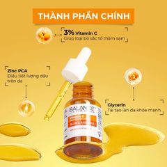 Serum Balance Vitamin C 30ml - Giúp Dưỡng Sáng Da, Mờ Thâm, Chống Oxy Hóa, Phù Hợp Da Mụn và Già Hóa
