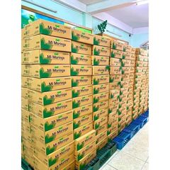 Mì chùm ngây Moringa (chùm ngây) thùng 30 gói, mì sấy lạnh không chiên, chay mặn đều được