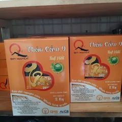 Gạo thảo cẩm 9 Tuệ Hải hộp 2kg công ty Quy Nguyên