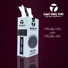 Gạo nếp cẩm nếp than hiệu Ông Thọ 1kg tốt cho người bệnh dạ dày