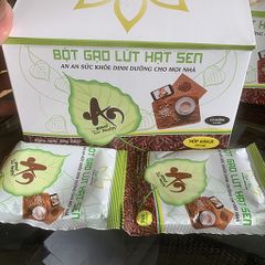 Bột Gạo Lứt Hạt Sen Hạnh Như hộp 600g