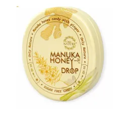 Kẹo Gừng Sả Mật Ong Manuka OnLy Nature (Hộp 33G x 10vien) kiêng đường