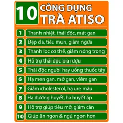 Trà Atiso Hộp Cam 50 túi lọc loại cao cấp