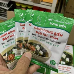 Canh rong biển đậu hủ nấm - hộp 50g (10 gói x 5g)