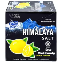 Kẹo Himalaya Bạc Hà Chanh Muối - Hộp 12 gói x 6 viên