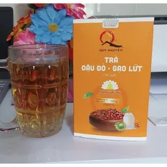 Trà đậu đỏ gạo lứt Quy Nguyên hộp 22 túi lọc