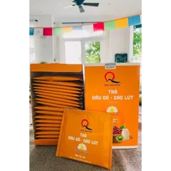 Trà đậu đỏ gạo lứt Quy Nguyên hộp 22 túi lọc