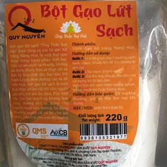 Bột gạo lứt trắng Quy Nguyên 220g 777628