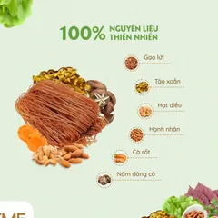 Bún gạo lứt ăn liền thùng 24 ly ăn chay
