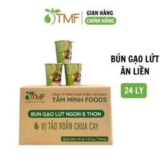 Bún gạo lứt ăn liền thùng 24 ly ăn chay