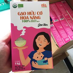Gạo Tấm Hữu Cơ Hoa Nắng Hộp 1Kg - Dẻo ngọt, thơm tự nhiên