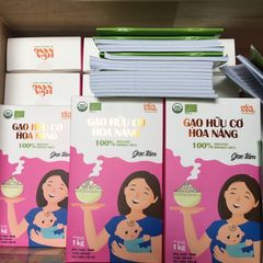 Gạo Tấm Hữu Cơ Hoa Nắng Hộp 1Kg - Dẻo ngọt, thơm tự nhiên