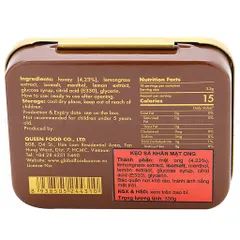 Kẹo sả nhân mật ong HONEY DROP KIÊNG ĐƯỜNG -Tasmania (Hộp10 viên)