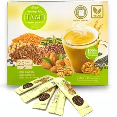 Bột ngũ cốc TAMI không đường Hộp 450G - [Công ty Tâm Minh]