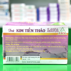 Trà Kim Tiền Thảo túi lọc Lava  Cho Người Sỏi Thận, Túi Mật, Sỏi Bàng Quang, Tiết Niệu